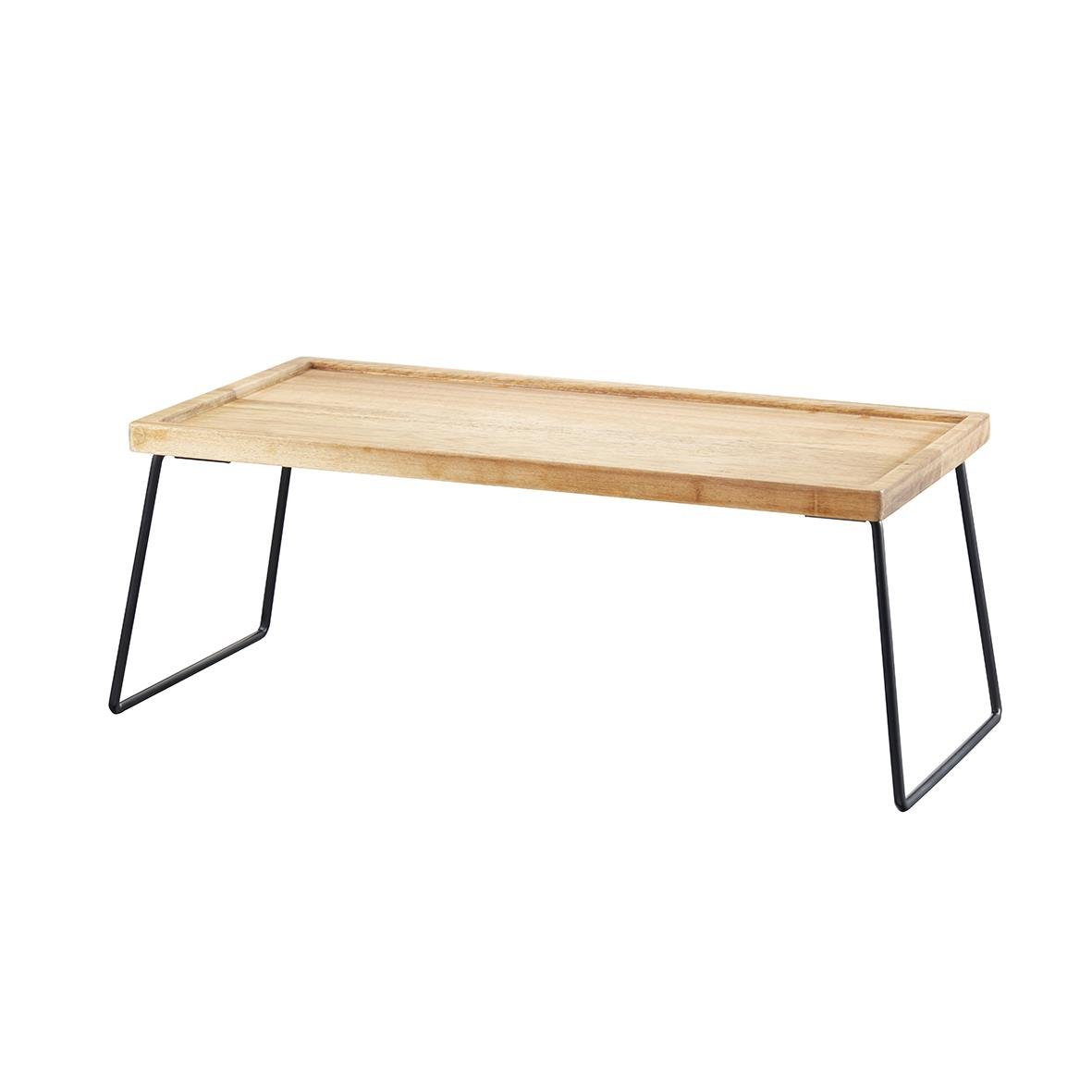 " Dorre Brie i akaci med svart metallben, 40x21cm"