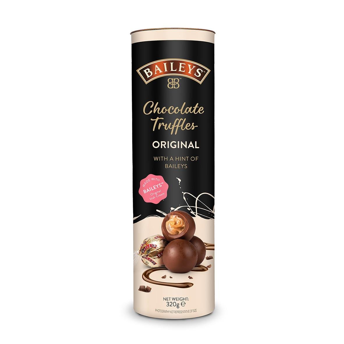 Baileys chokladtryfflar original i tub på 320g med choklad och Baileys smak