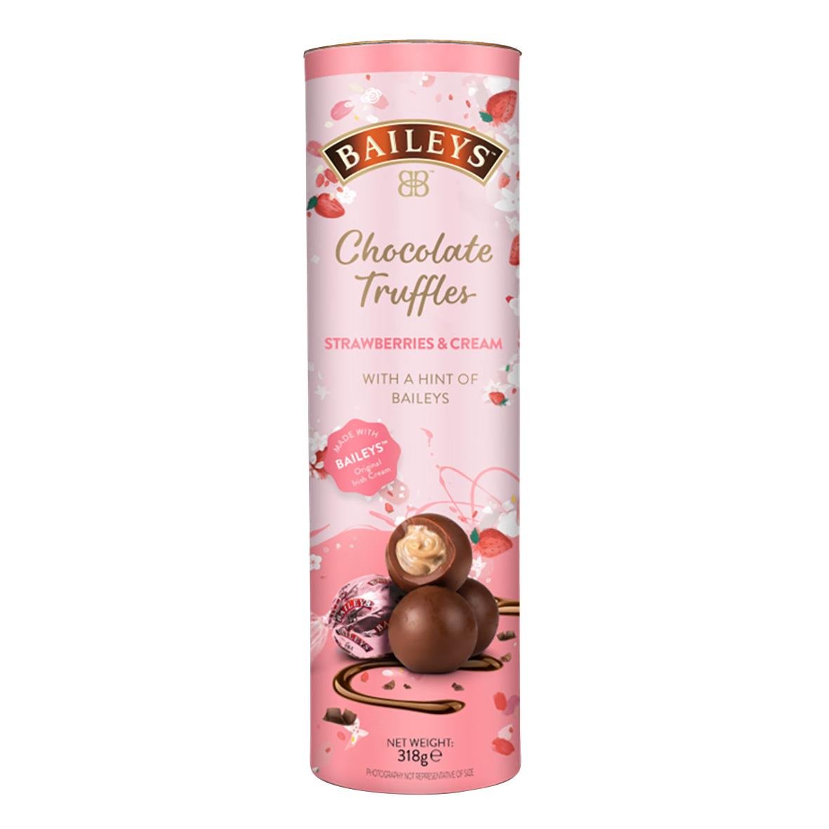 Baileys choklad- och jordgubbstruffar i tub 320g