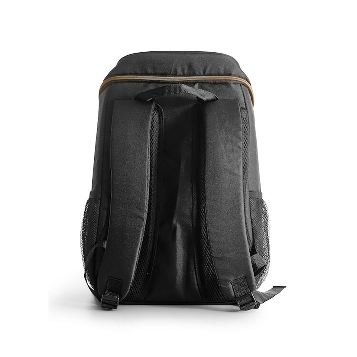 Svart Sagaform City kylryggsäck med 30x20x44cm mått och 21L volym
