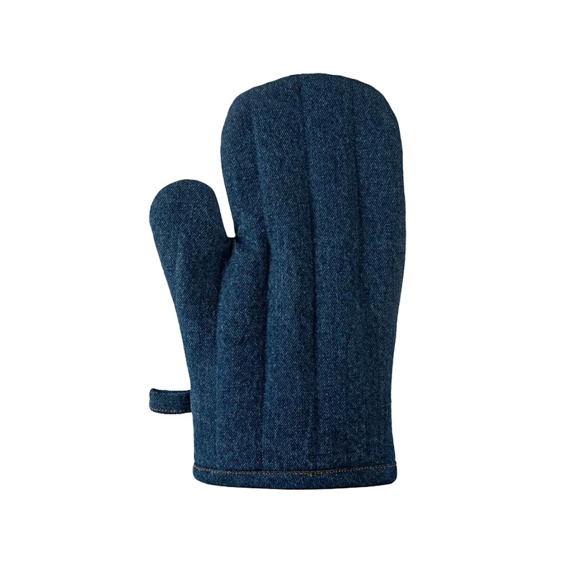 Sagaform Aron Denim förkläde i blå denim med vadderad design