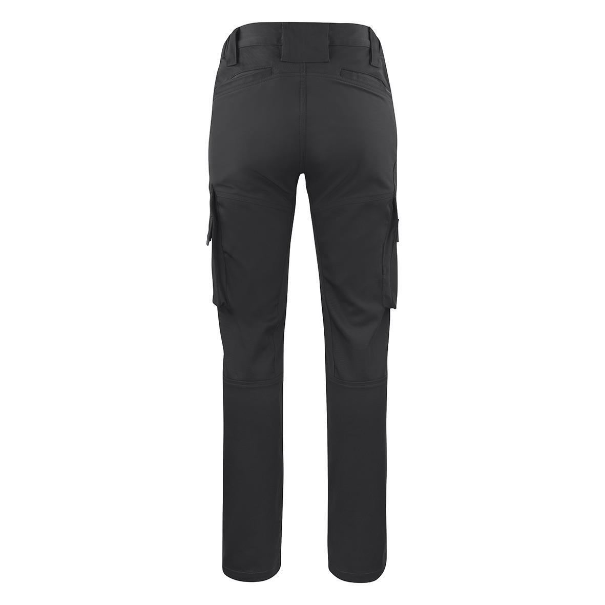 Svarta servicebyxor Texstar WP38 Dam med fickor och bälteshällor