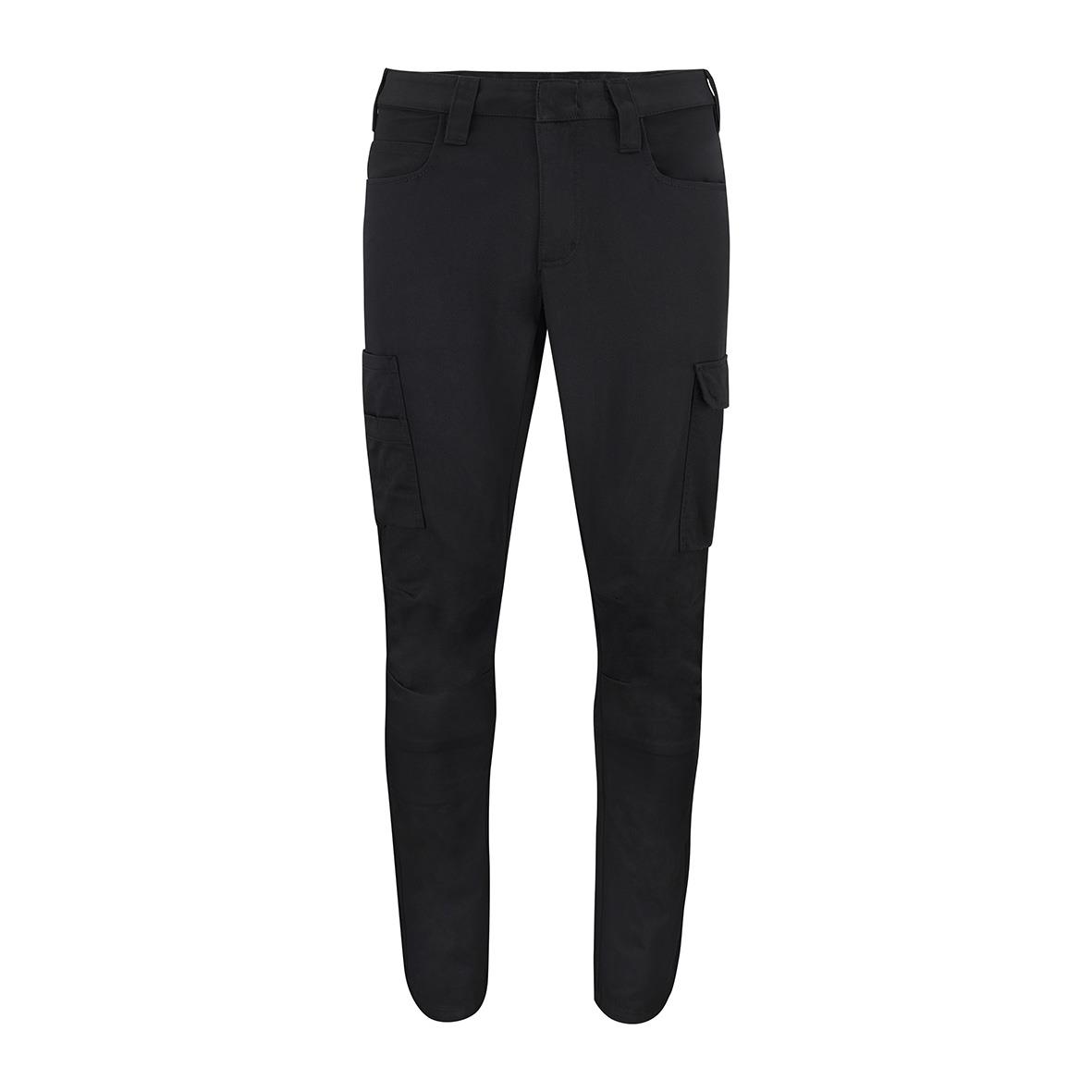 Svarta servicebyxor Texstar WP46 Dam C34 med flera fickor och stretchmaterial