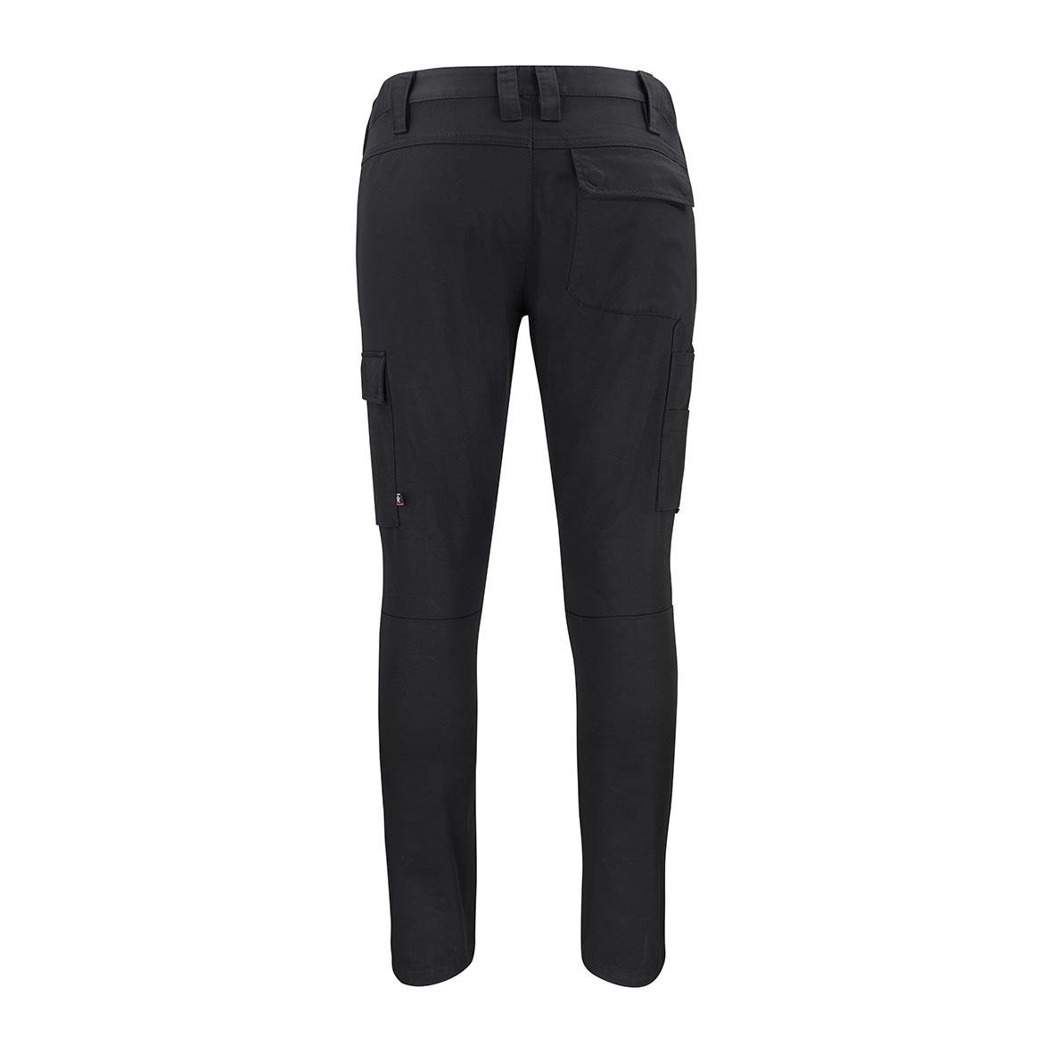 Svarta servicebyxor Texstar WP46 Dam C34 med fickor och stretchmaterial