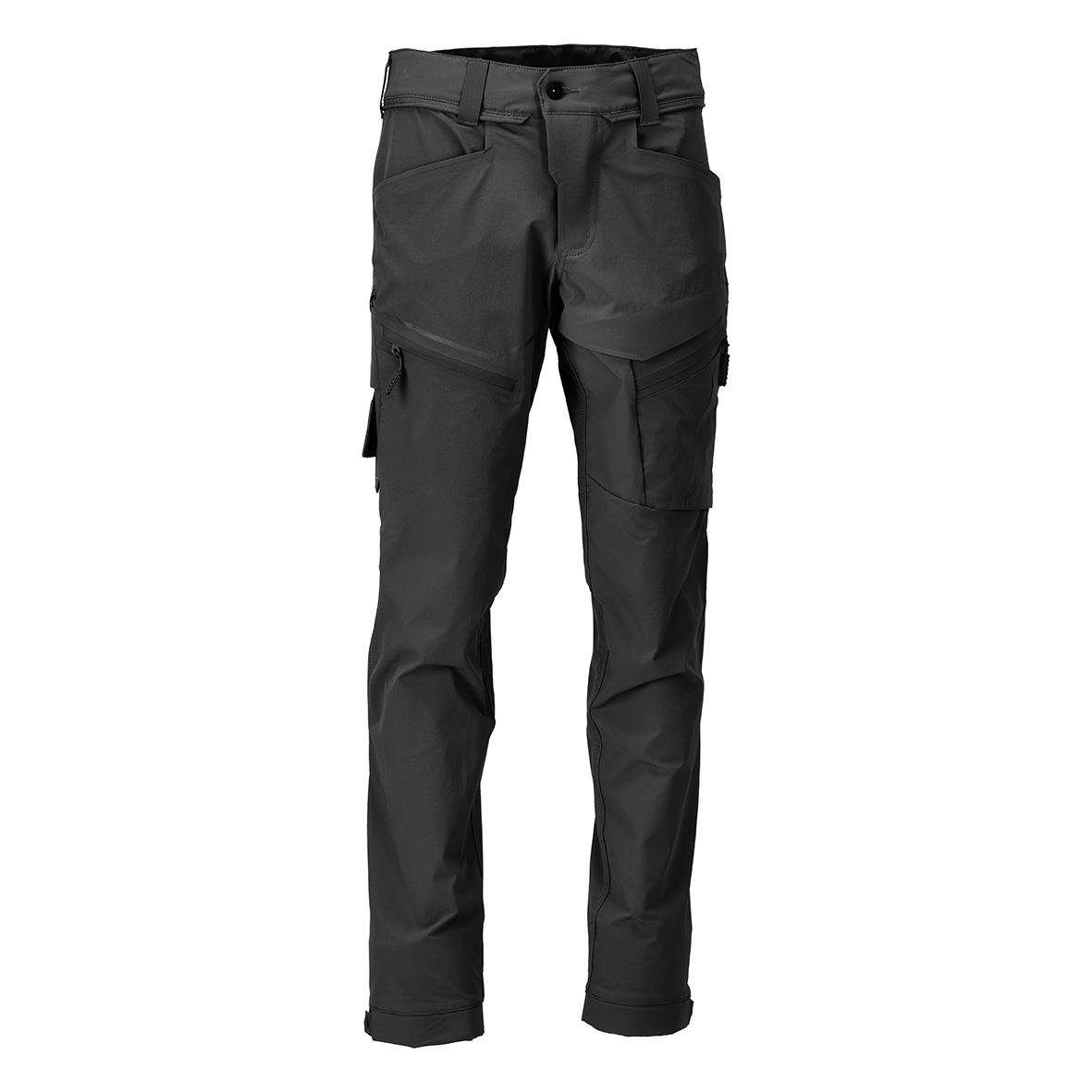 Svarta funktionsbyxor Mascot 22059-605 med flera fickor och justerbar passform