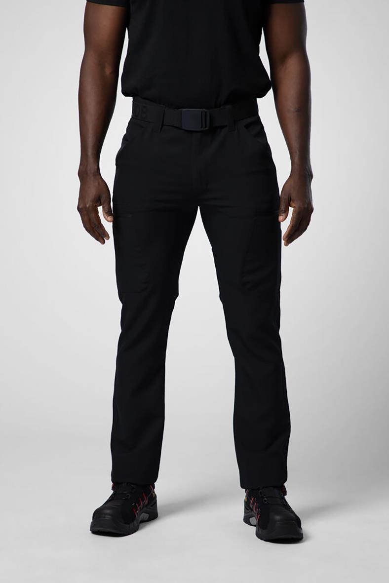 Svarta stretchservicebyxor Projob 2558 med justerbar midja och passform C44