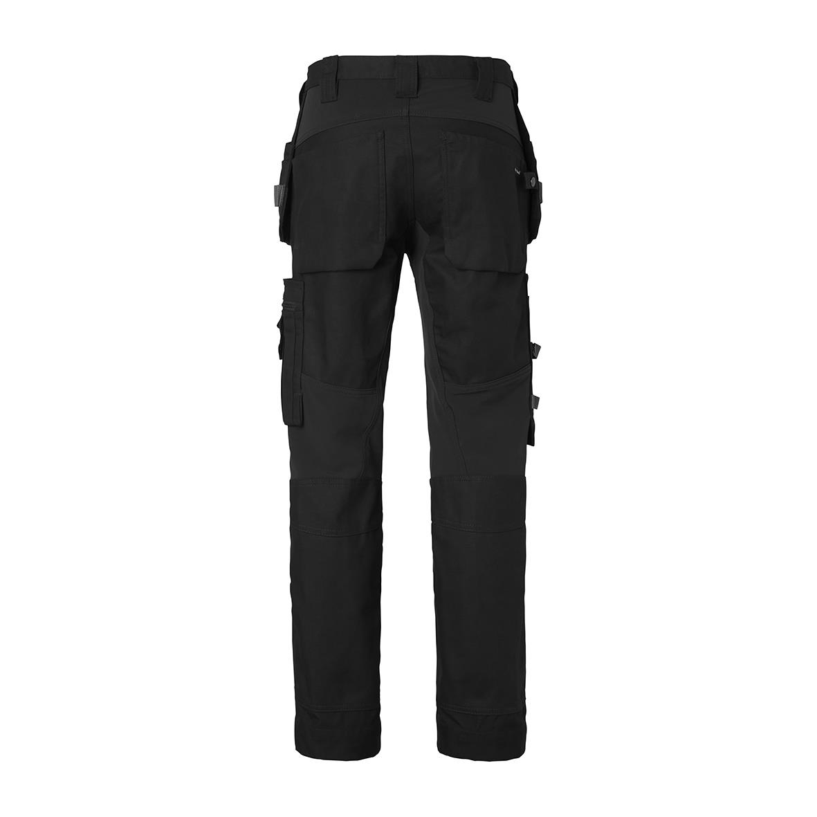 Svarta hantverksbyxor Top Swede 237 i storlek C42 med flera fickor och slitstarkt material