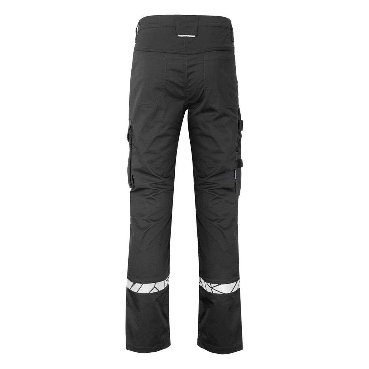 Svarta arbetsbyxor Projob 7507 med reflexdetaljer C44