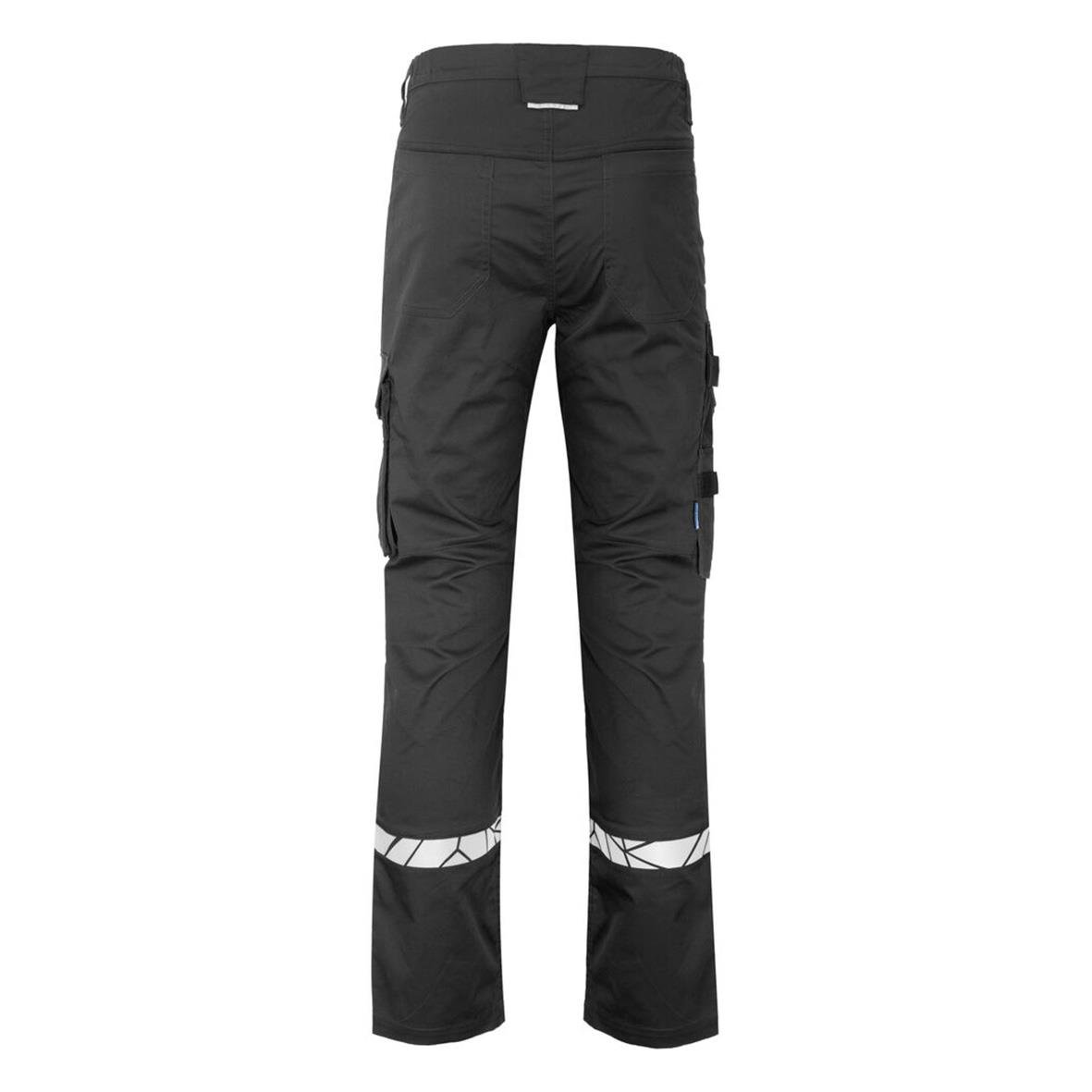 Svarta servicebyxor Projob 7507 med reflekterande detaljer och flera fickor