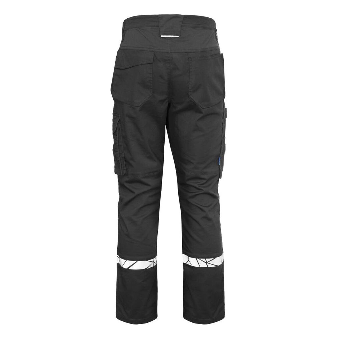 Svarta hantverksbyxor Projob 7509 i storlek C44 med reflekterande detaljer
