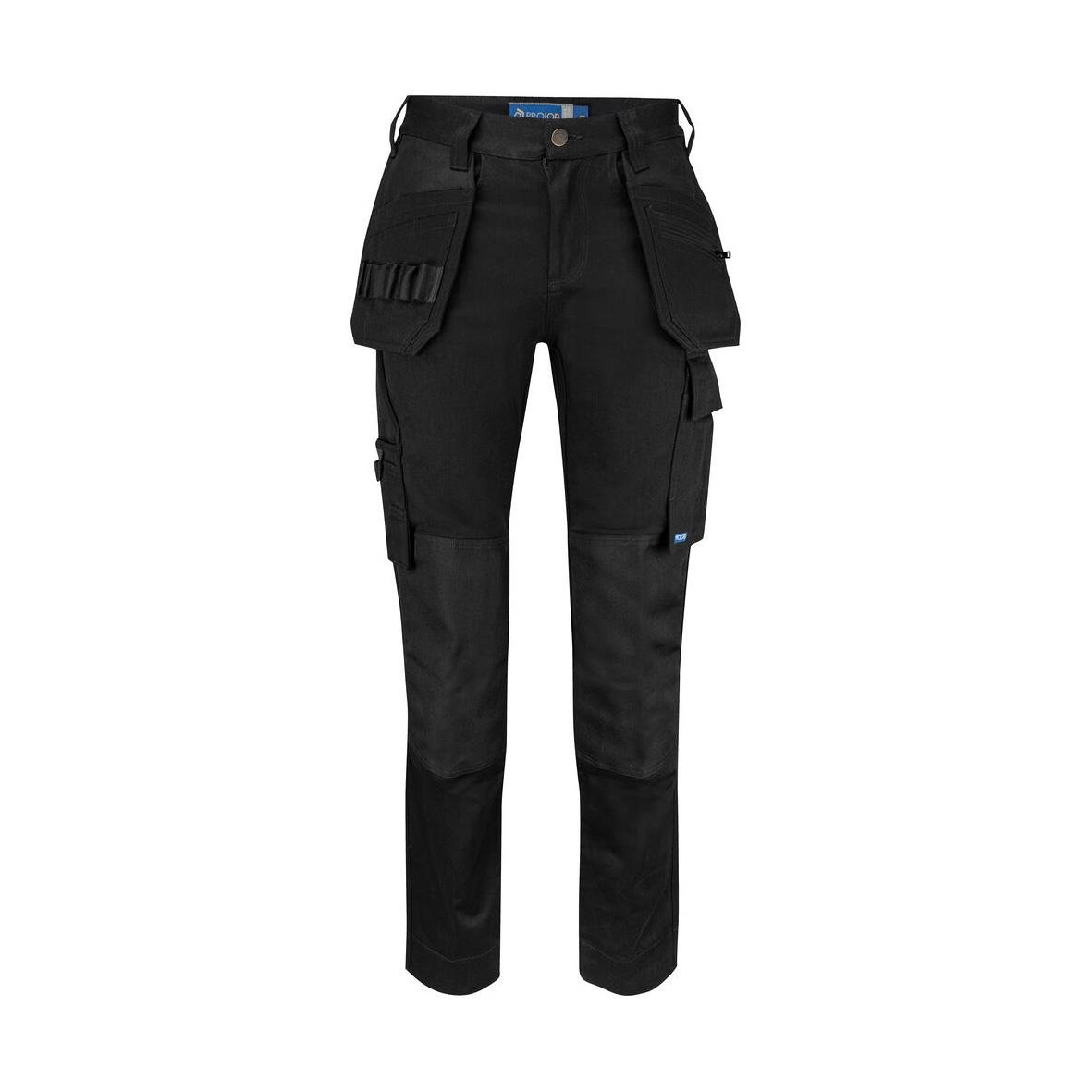 Svarta hantverksbyxor Projob 5563 Dam C48 med flera fickor och förstärkningar