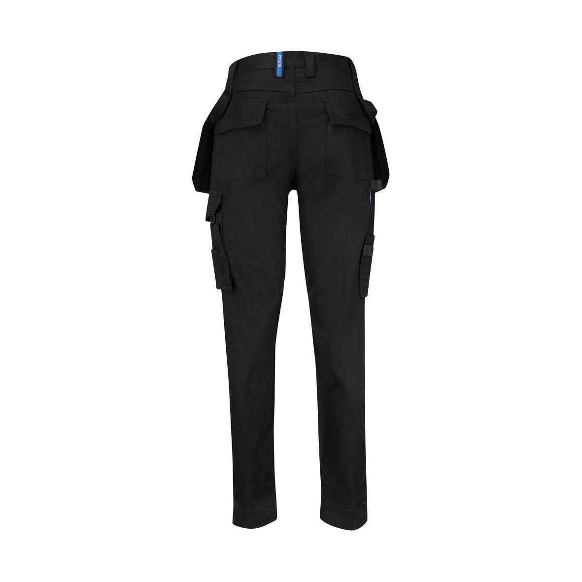 Svarta hantverksbyxor Projob 5563 Dam C48 med flera fickor och justerbar passform