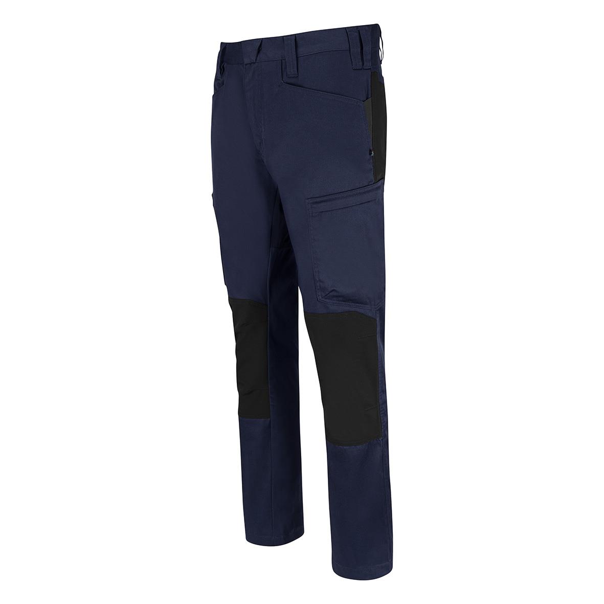Servicebyxa Texstar FP49 Navy/Svart 28/30 med flera fickor och förstärkningar