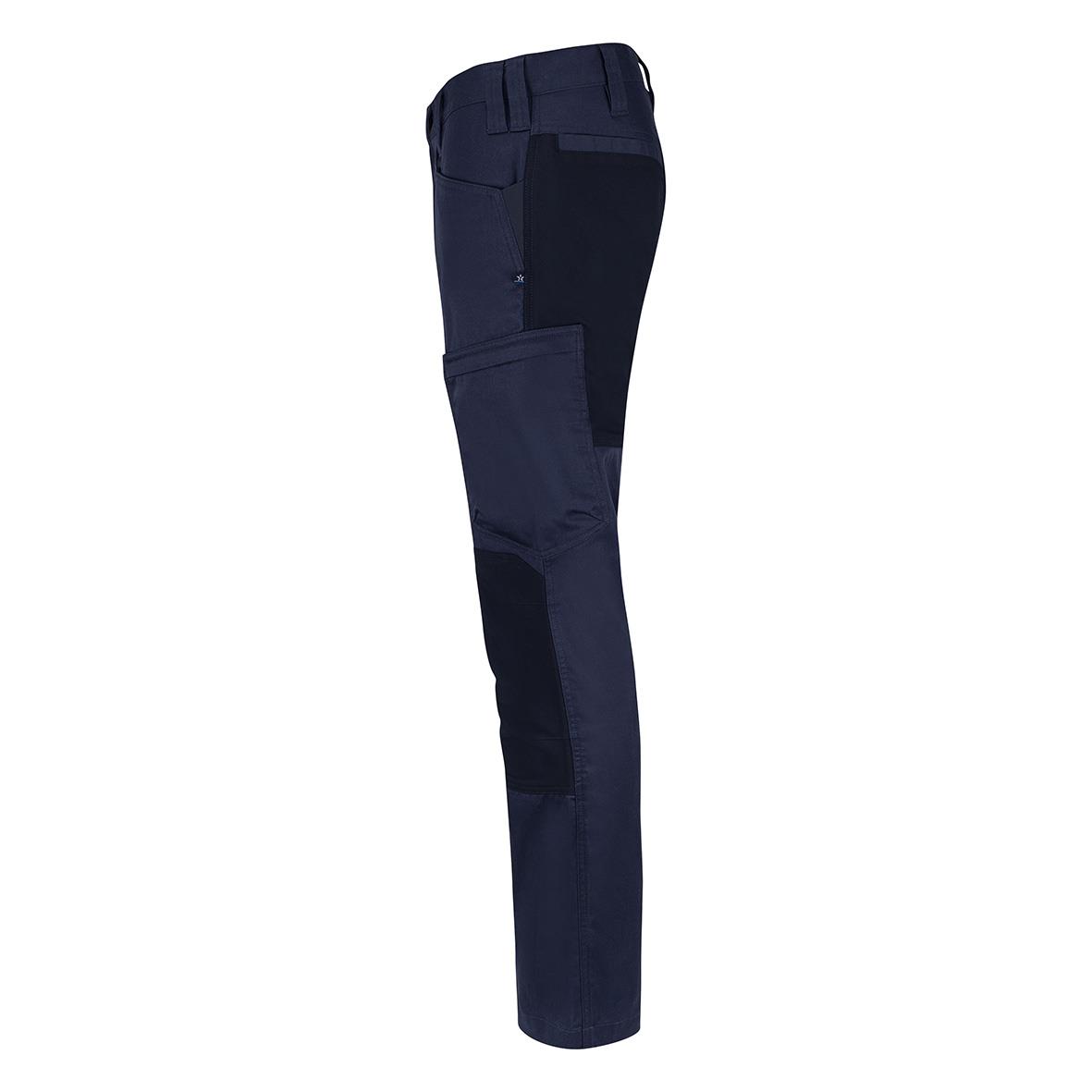 Servicebyxa Texstar FP49 Navy/Svart 28/30 i mörkblått och svart med flera fickor
