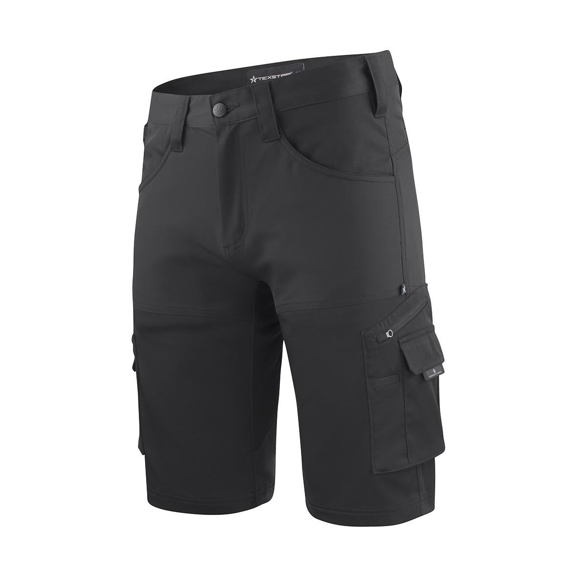 Svarta shorts Texstar FS12 med fickor och W26 storlek