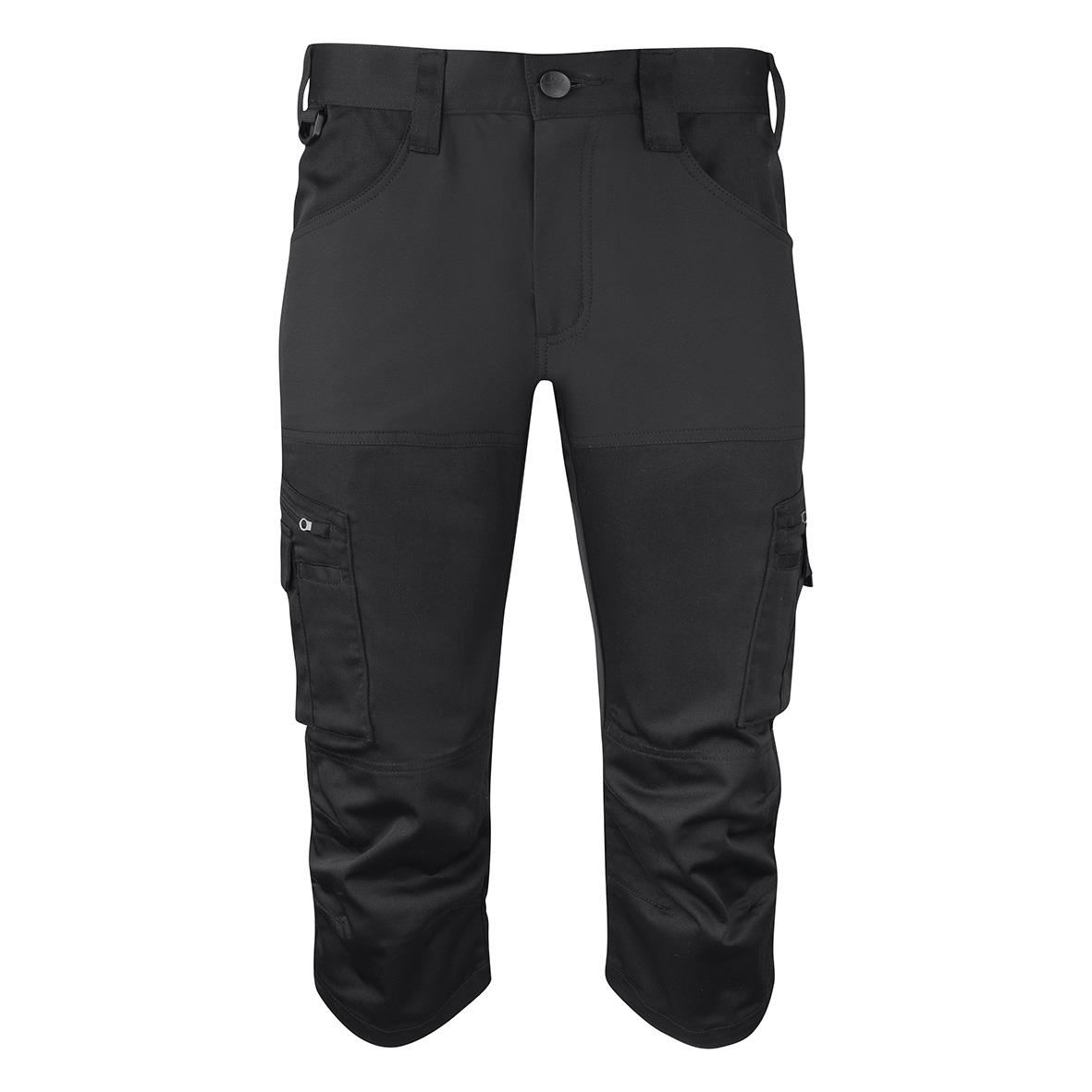 Svarta piratbyxor Texstar FS18 W44 med flera fickor och knäskydd