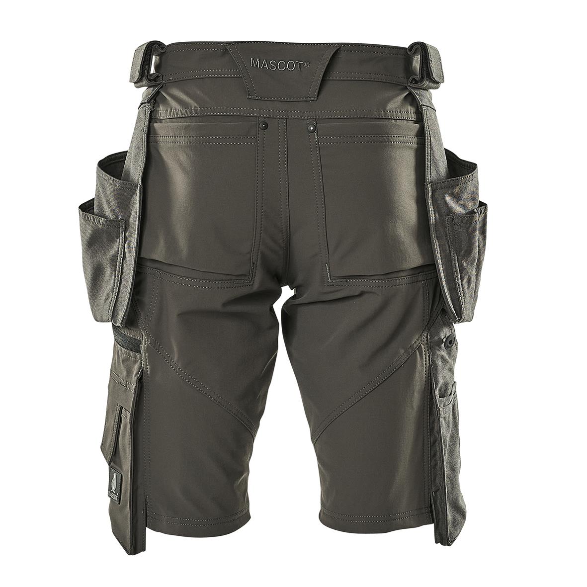 Hantverksshorts Mascot 17149-311 Antracit C44 med många fickor och justerbara detaljer
