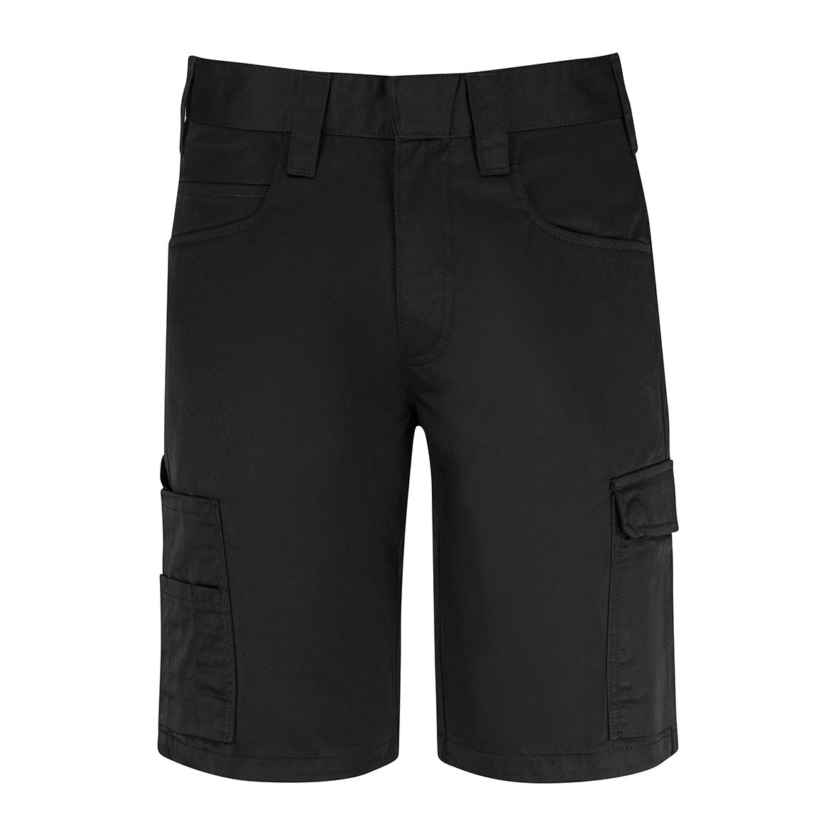 Svarta arbetsshorts Texstar FS20 C44 med fickor och bälteshällor