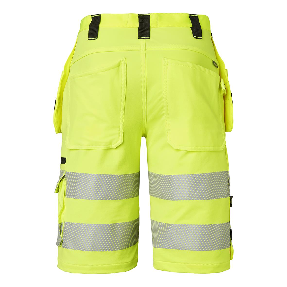 Hantverksshorts Top Swede 315 Varselgul C44 i varselgult med reflekterande band