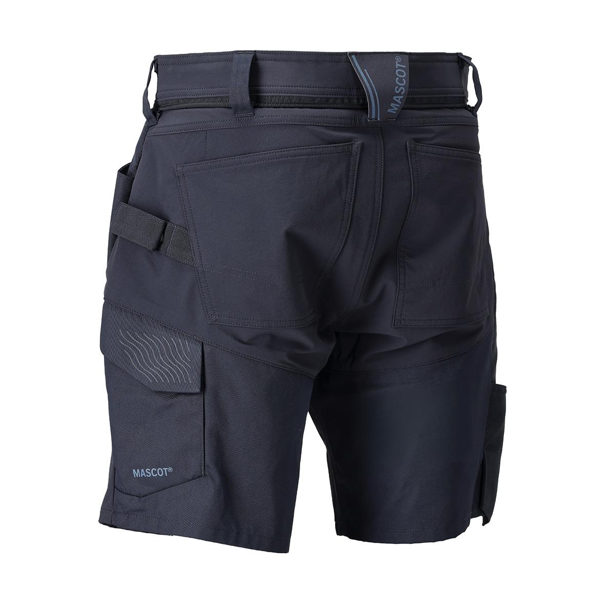 Mörk marinfärgad shorts med fickor och justerbar midja, Mascot-märke