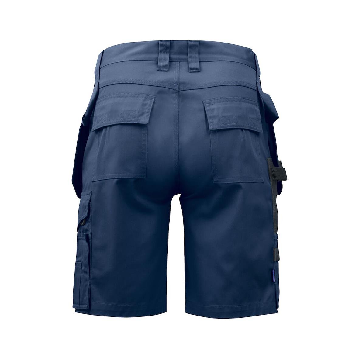 Marina blå hantverksshorts Projob 5535 med flera fickor och bälteshällor
