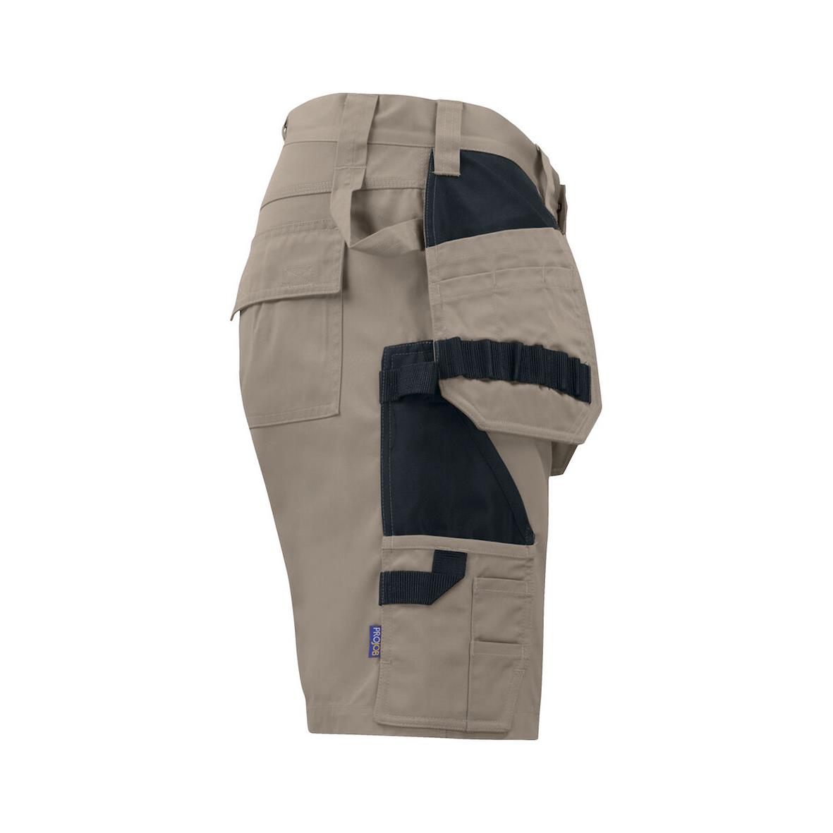 Hantverksshorts Projob 5535 Khaki C42 med flera fickor och förstärkningar