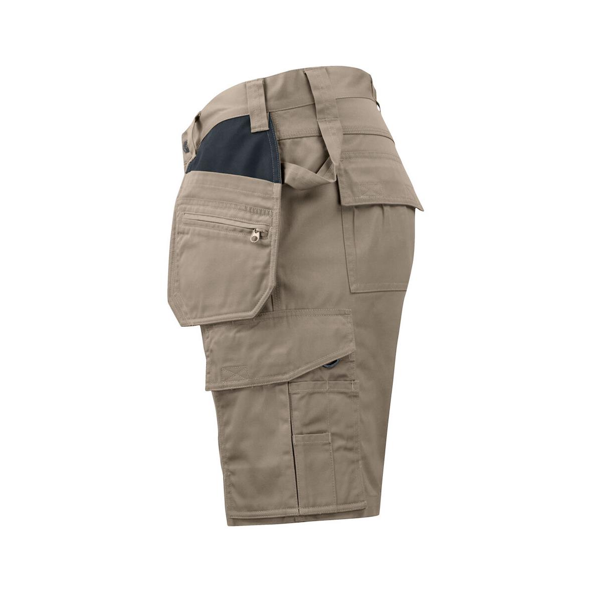 Hantverksshorts Projob 5535 Khaki C46 med flera fickor och förstärkningar