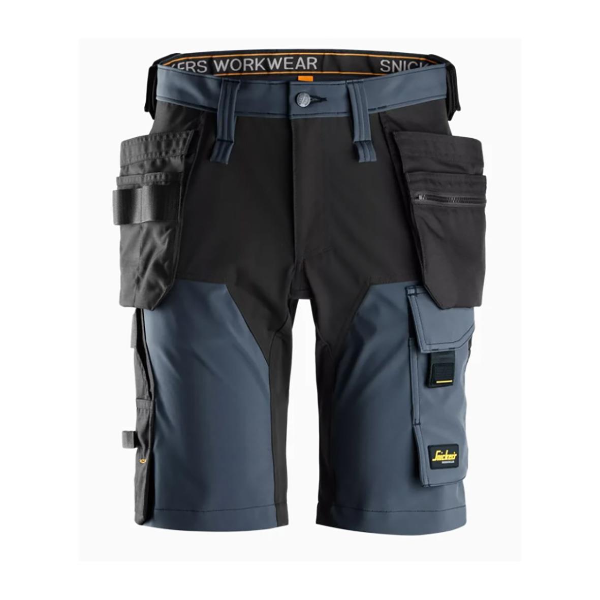 Hantverksshorts Snickers 6175 Stretch AW Navy/svart, storlek 44