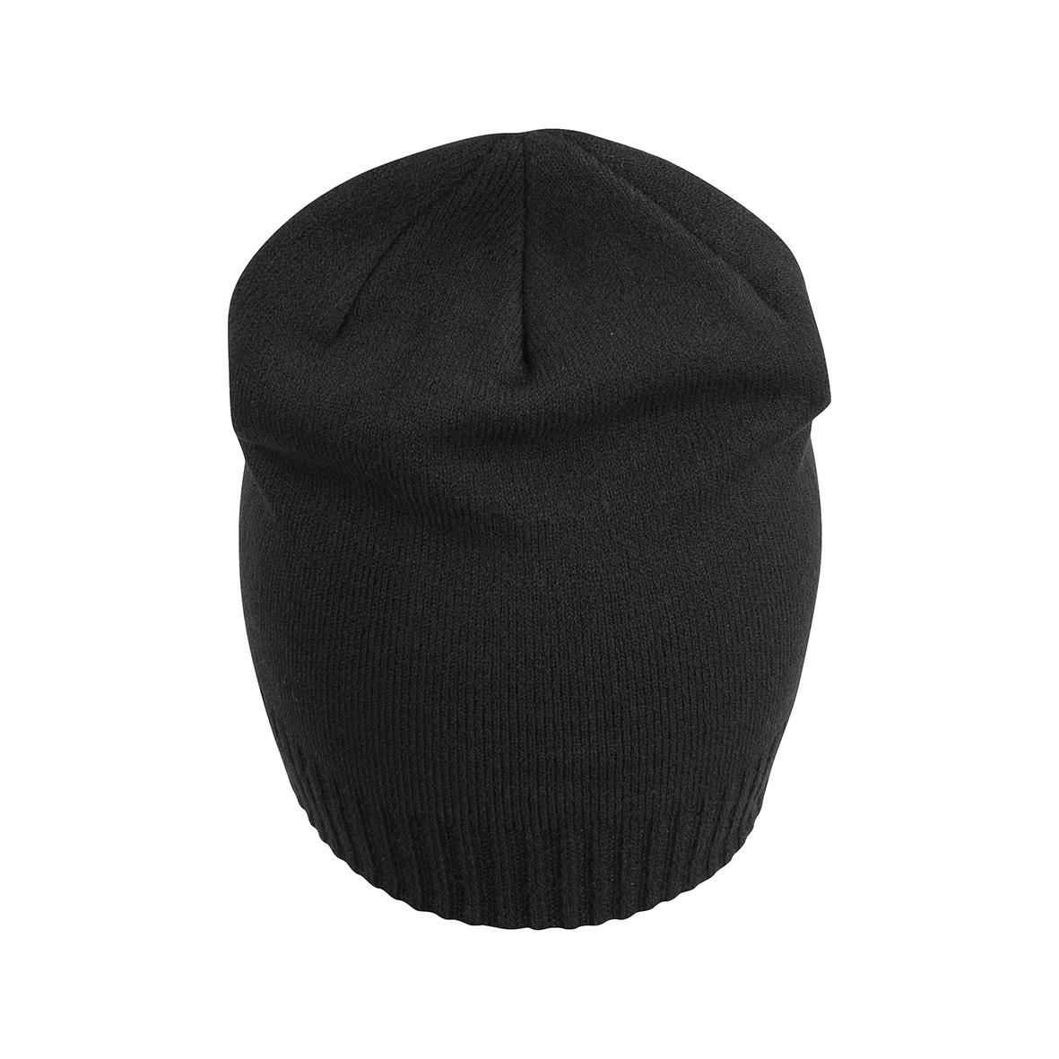 Svart mössa Texstar Beanie Double Cap AC16 i stickad design