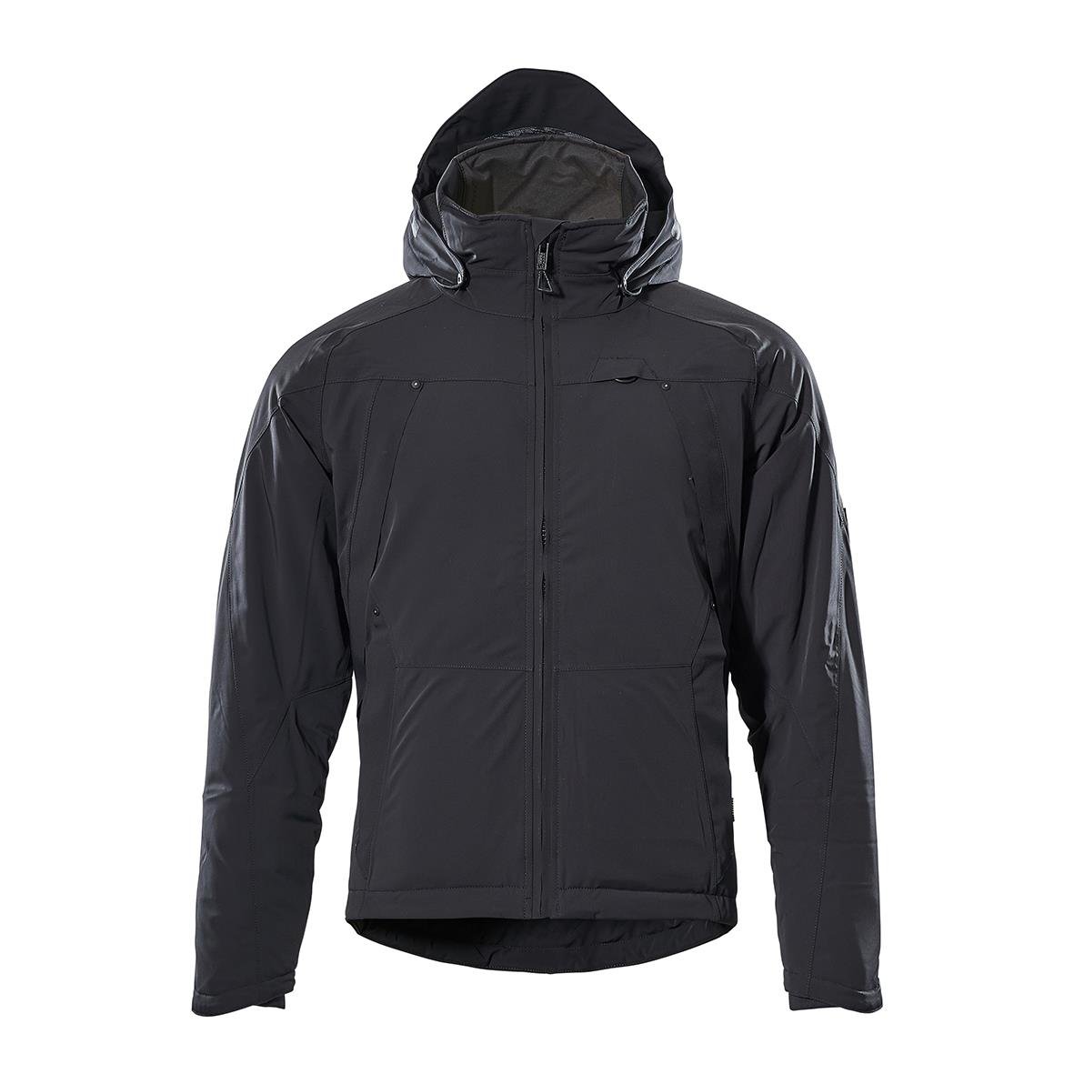 Svart vinterjacka Mascot 17035-411 XS med huva och dragkedja