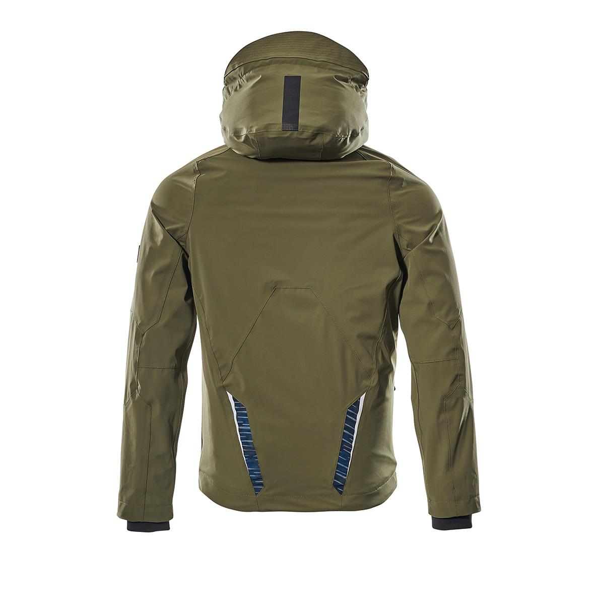 Skaljacka Mascot 17001-411 Stretch Mossgrön/Svart XS sett bakifrån