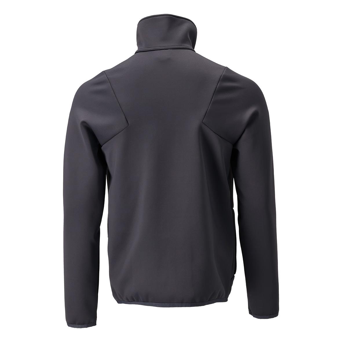 Mörk marin fleecejacka med hög krage och raglanärmar i storlek XL