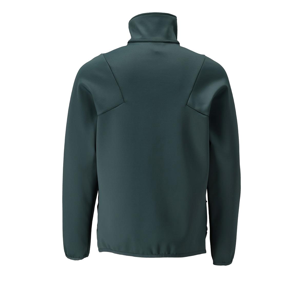 Skogsgrön fleecejacka i storlek L med hög krage