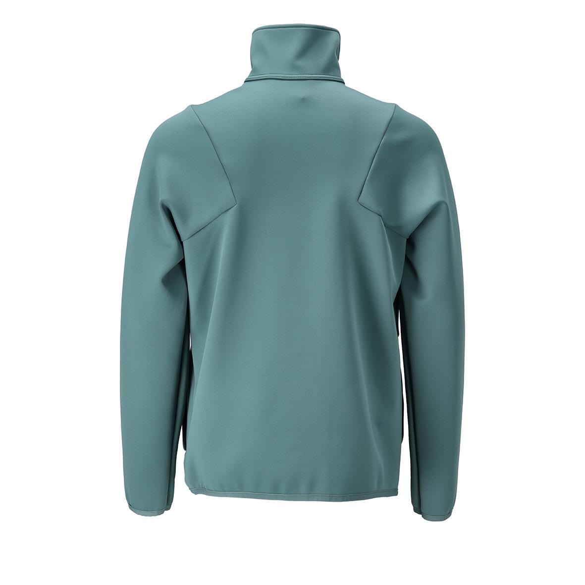 Ljus skogsgrön fleecetröja med hög krage i storlek 2XL