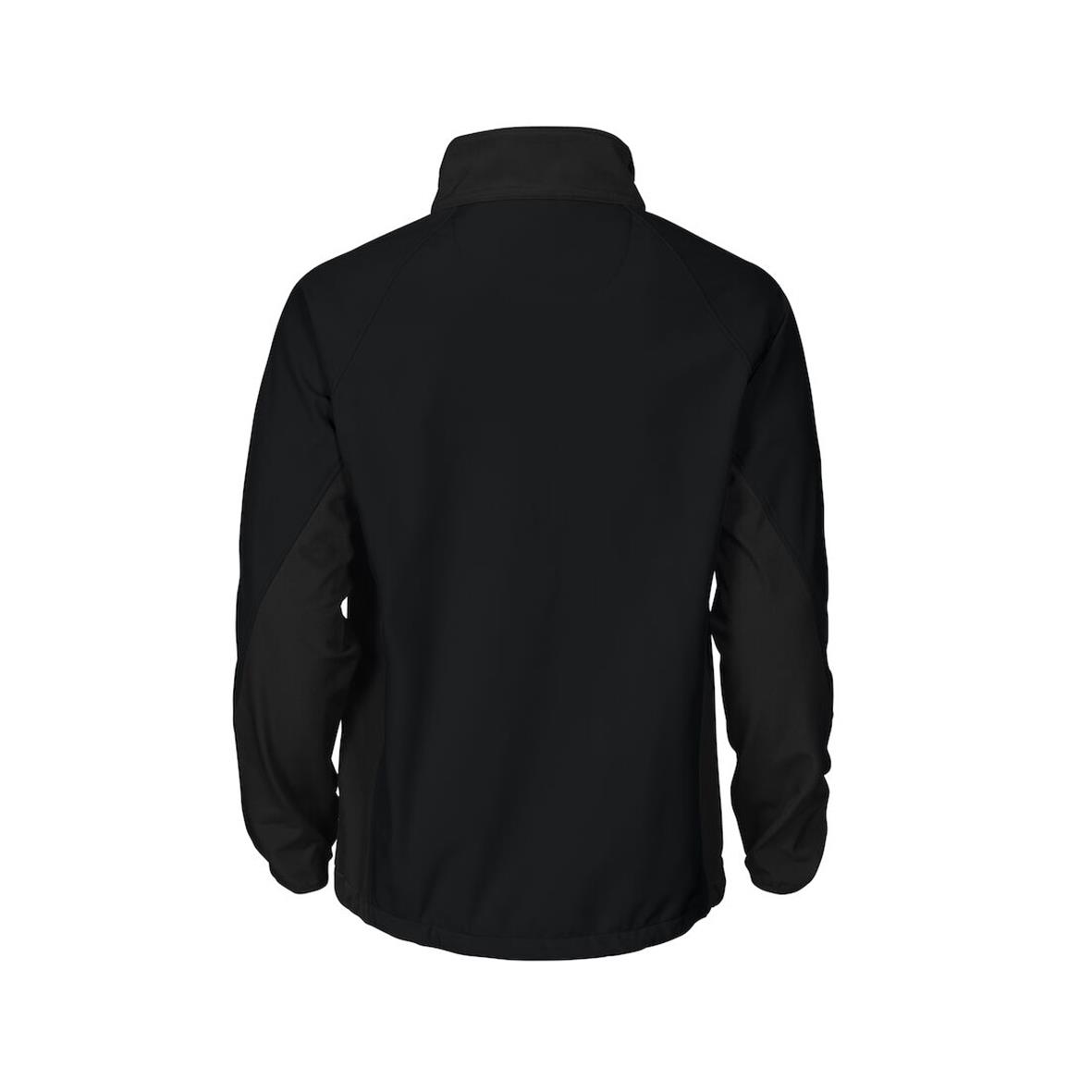 Svart softshelljacka Projob 2422 i storlek 4XL sett bakifrån