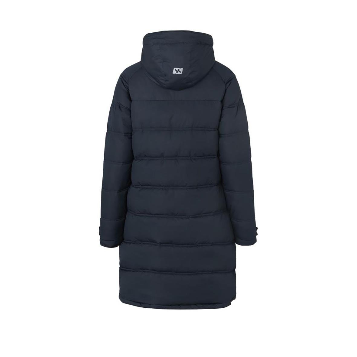 Vinterjacka Geyser Dam Lång Marin 2XL med huva och quiltad design