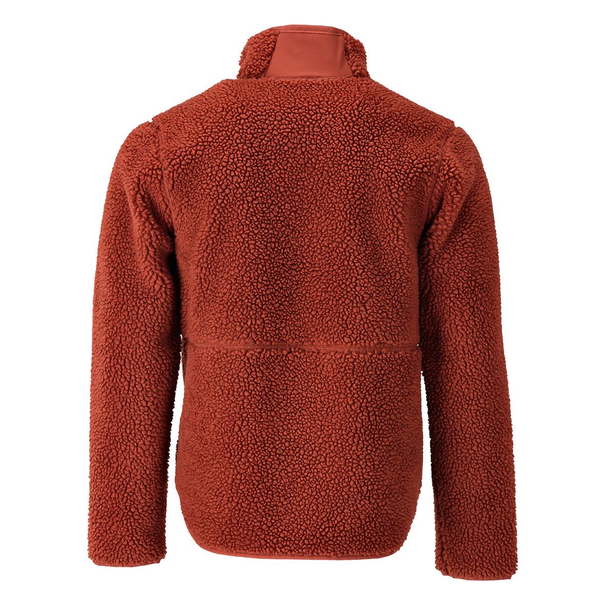 Röd fiberpälsjacka med helzip och hög krage, från Mascot 22303-682 Höströd S