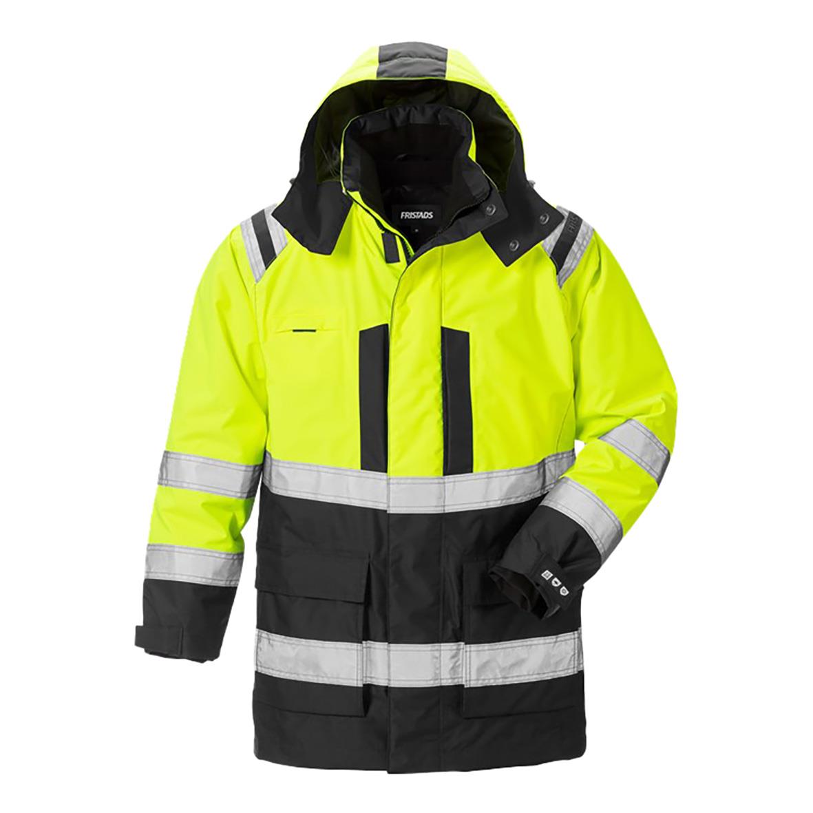 Parkas Fristads 4036 Airtech 3-I-1 varselgul och svart XS med reflexband