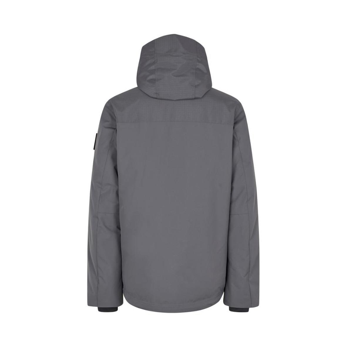 Silvergrå vinterjacka i storlek 2XL med huva