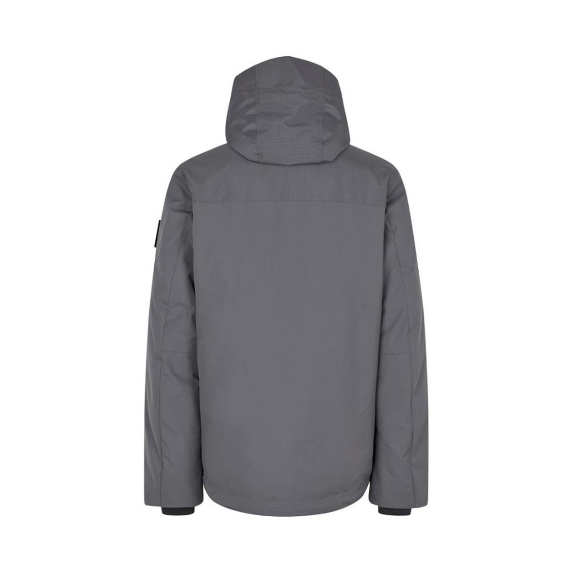 Silvergrå vinterjacka i storlek 2XL med huva