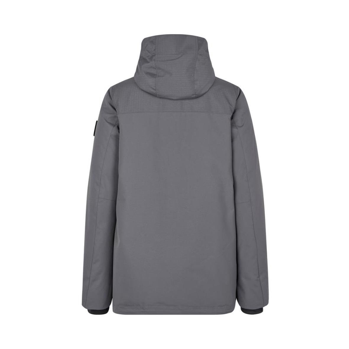 Vinterjacka för dam i silvergrå färg med huva, storlek S