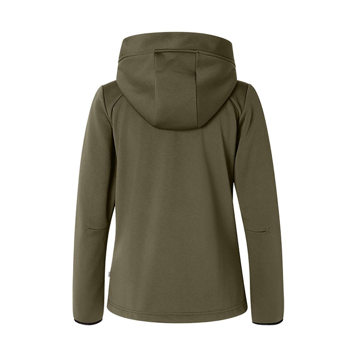 Grön hoodtröja Texstar WJ56 Dam Grit Zip XS sett bakifrån