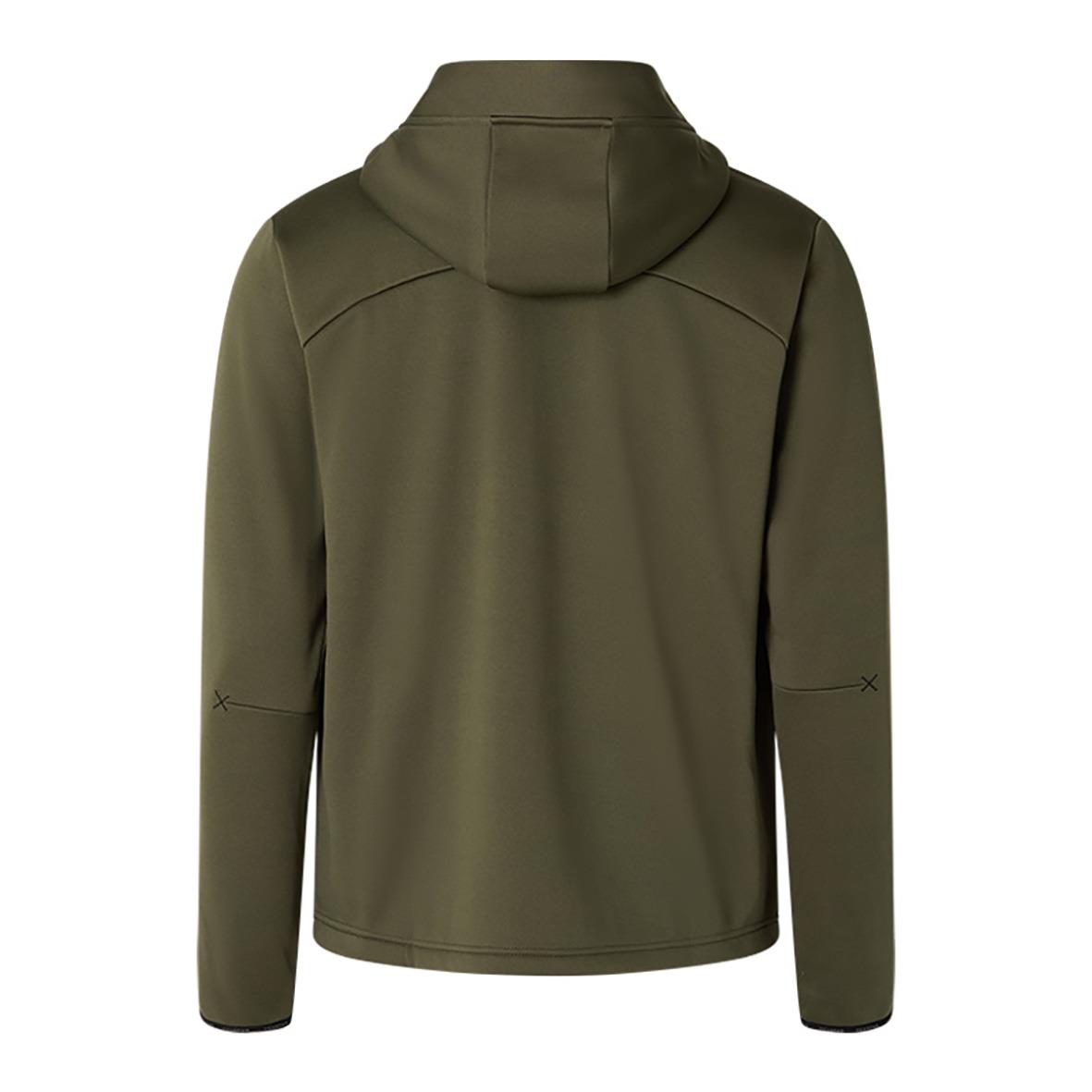 Grön hoodtröja Texstar FJ56 Grit Zip Hoodie med huva och dragkedja