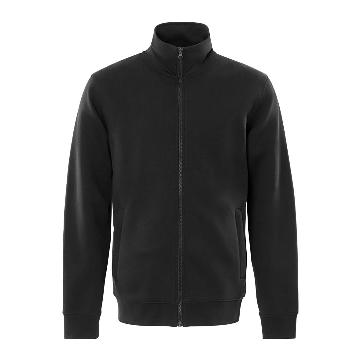 Svart sweatshirtjacka Fristads 1733 SWB i storlek 4XL