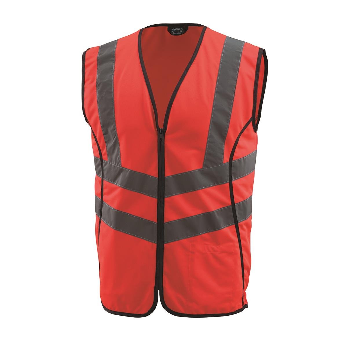 Röd varselväst med reflexband, klass 2, Mascot 50145-977, storlek S