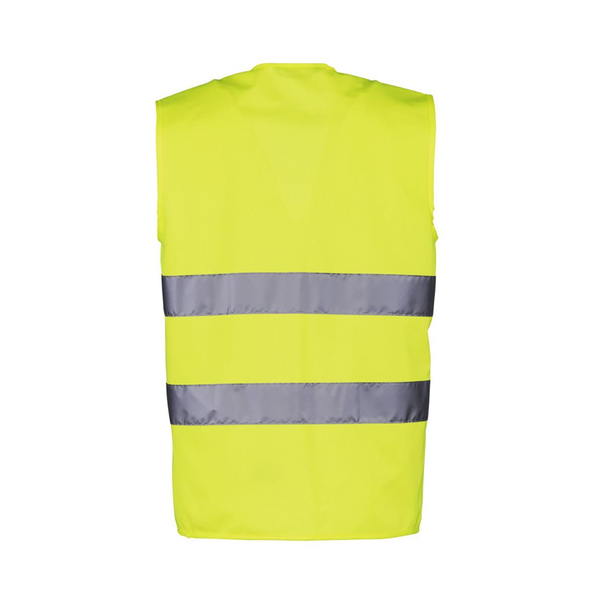 Varselväst Worksafe klass 2 gul, storlek 2XS/XS, med reflekterande band