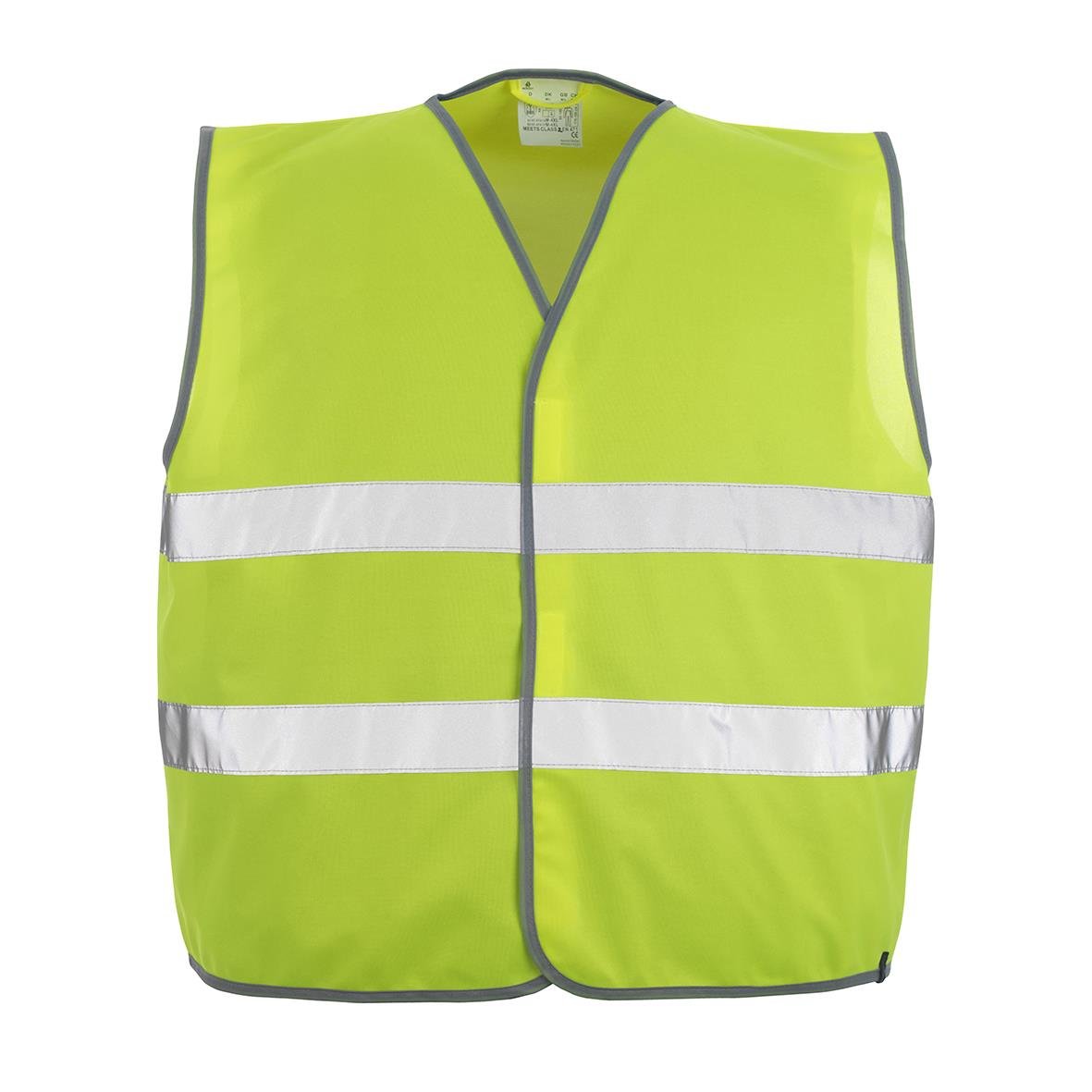 Trafikväst i varselgult med reflexband, storlek L/XL, för ökad synlighet och säkerhet