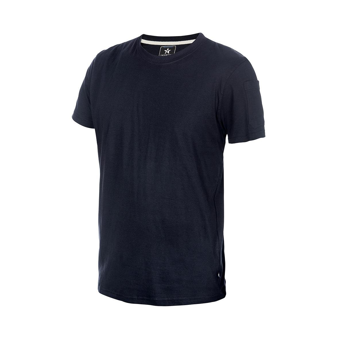 Marinblå T-shirt Texstar TS13 för herrar i storlek S