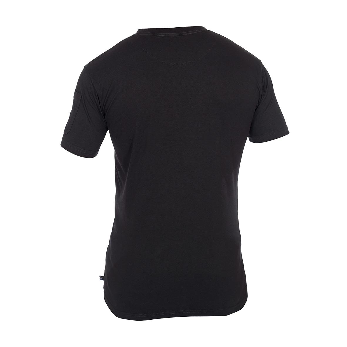 Svart T-shirt Texstar TS13 i storlek XXS sett bakifrån
