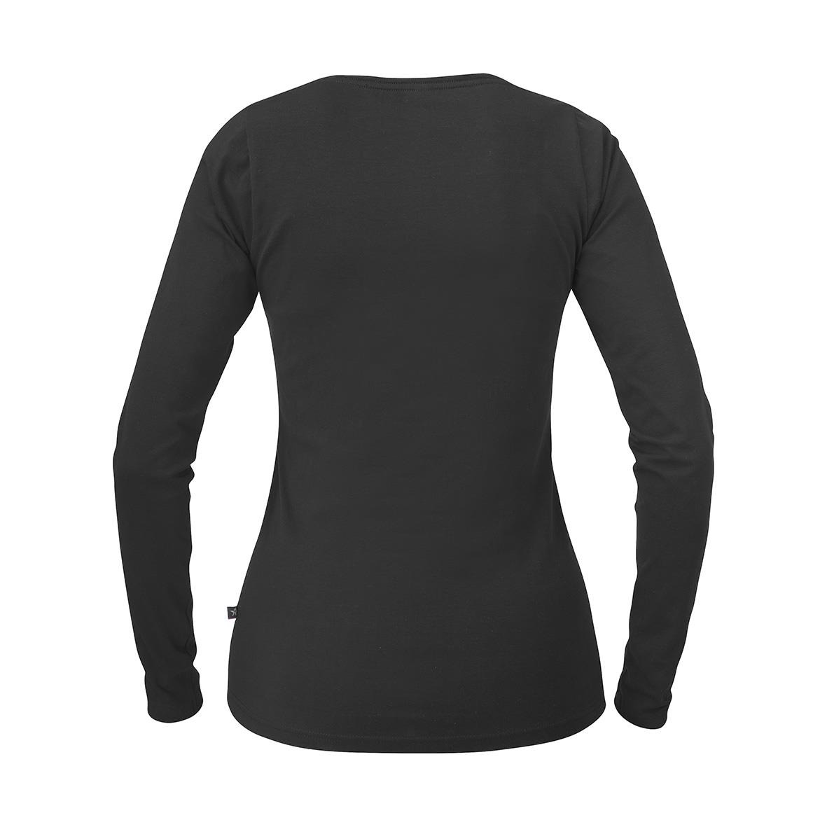 Svart långärmad T-shirt från Texstar WT17 Dam i storlek S